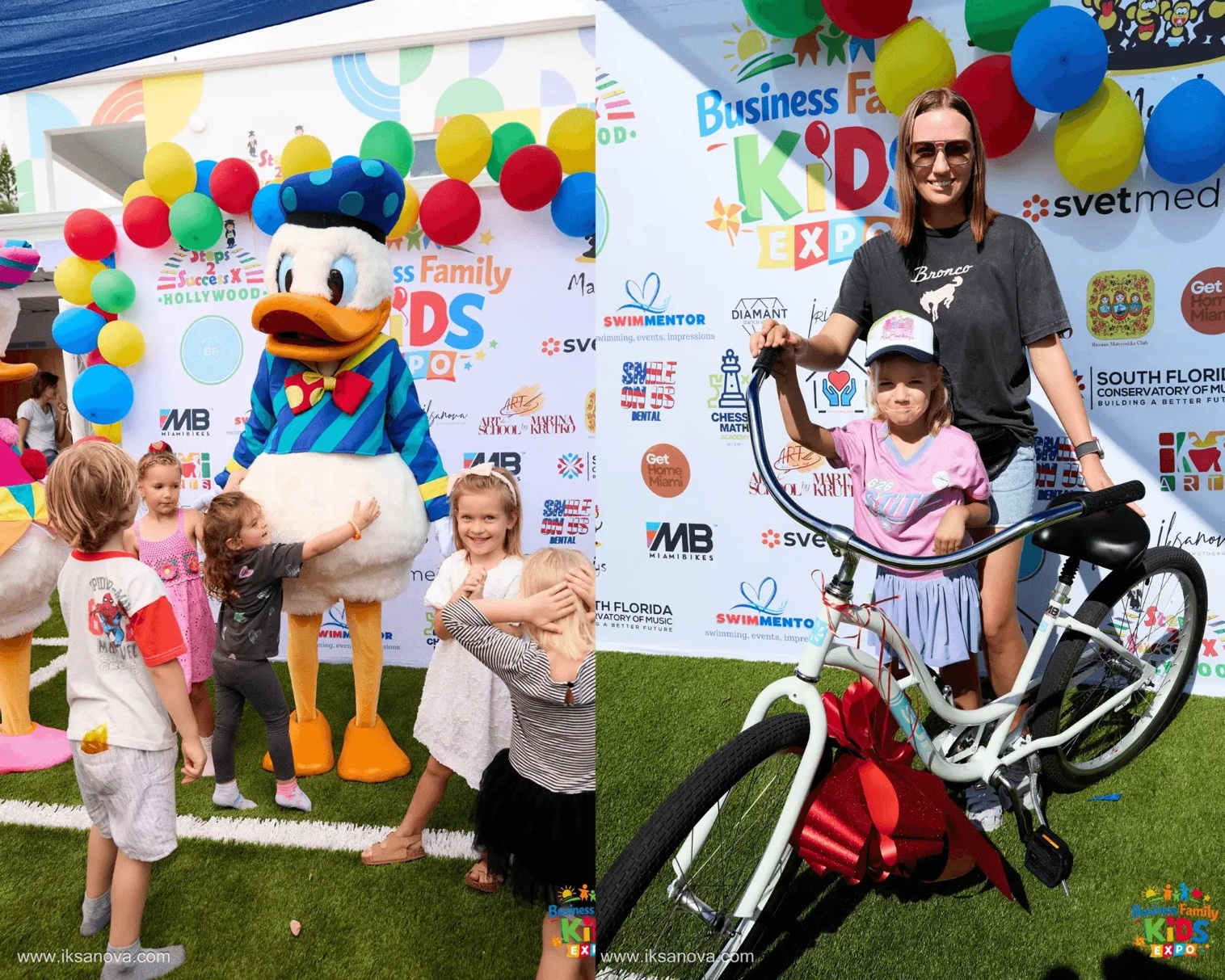 Children took part in contests too, and this little girl won a bicycle. Photo: Irina Iksanova.