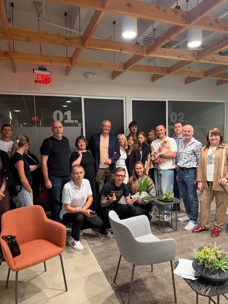 Business Family community members together at a Miami community event